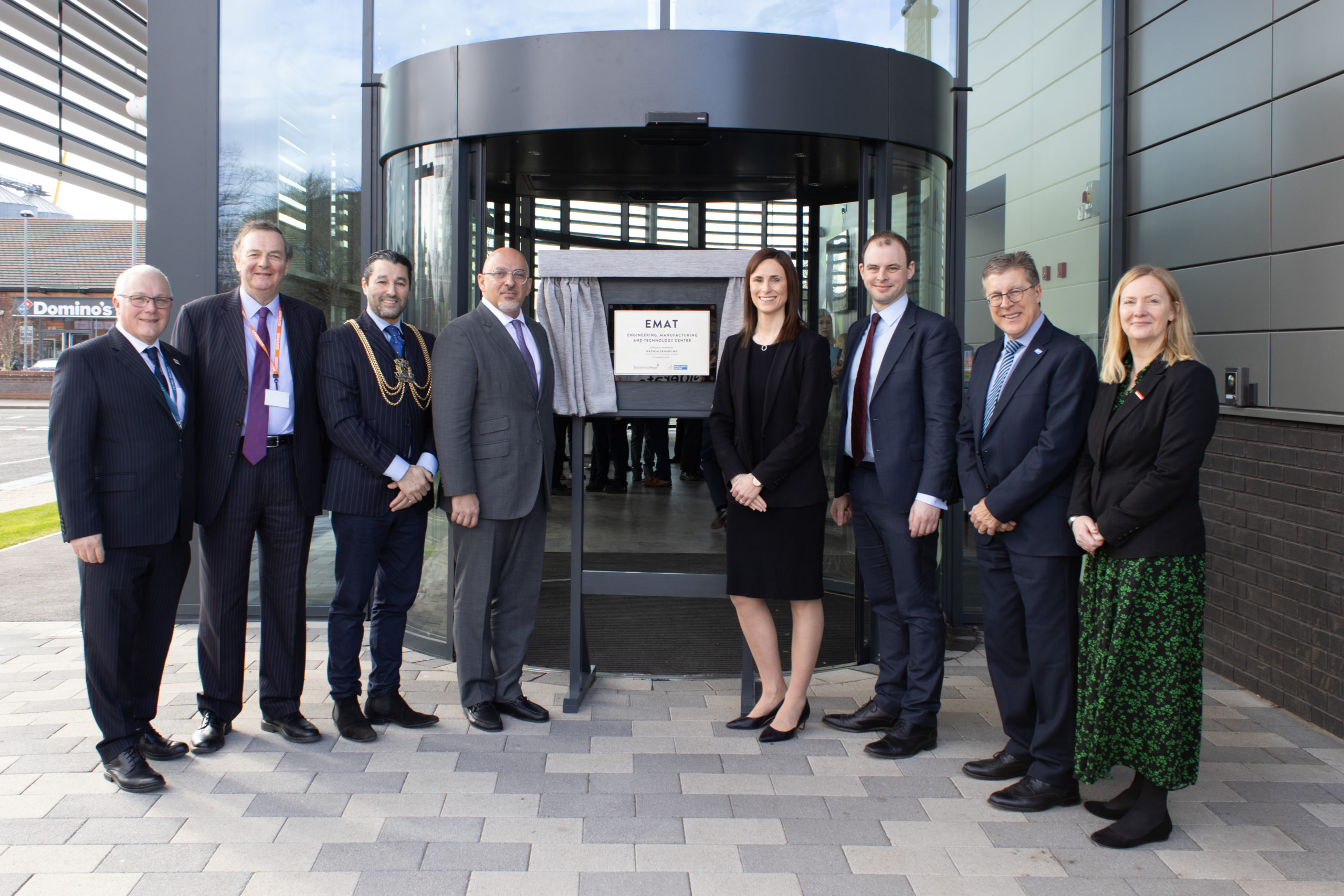 Jo Maher, with Guests at Official Boston College EMAT Centre Opening 20202