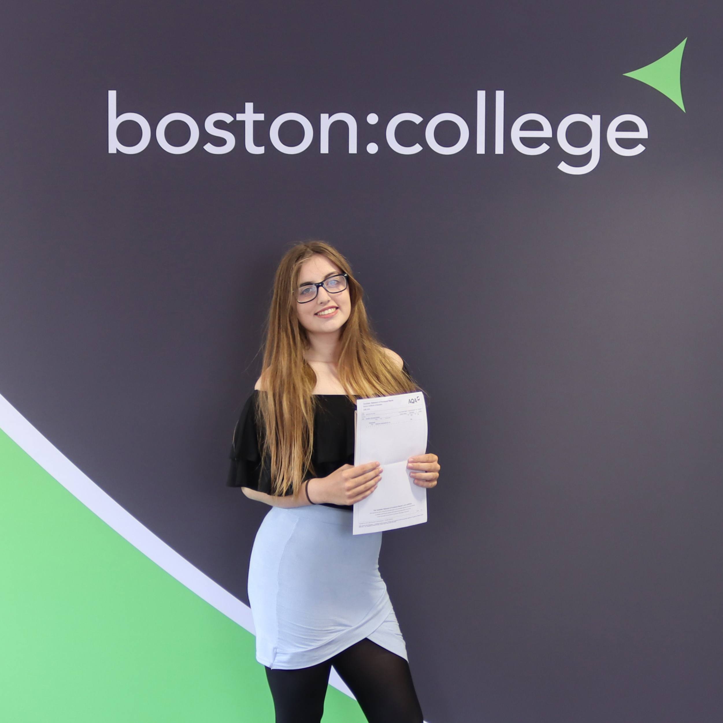 GCSE Student Celebrates Success 2019