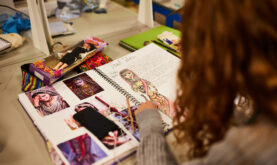 Boston College Art Student's course work book