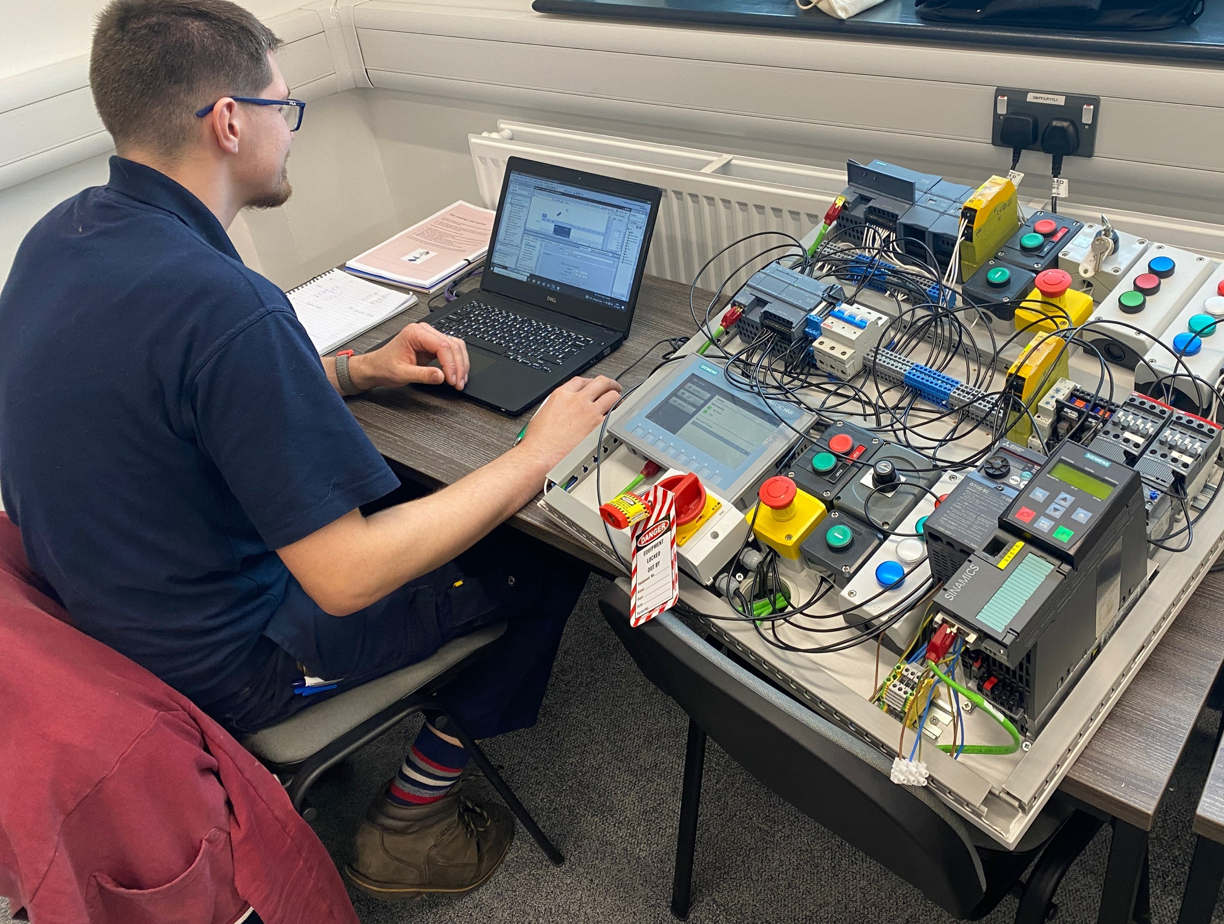 Local business taking part in the first Programmable Logic Control (PLC) systems course, ran in partnership with Make UK