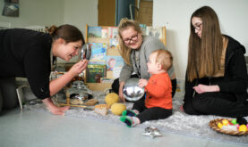 Boston College Early Years and Schools playing with a young child