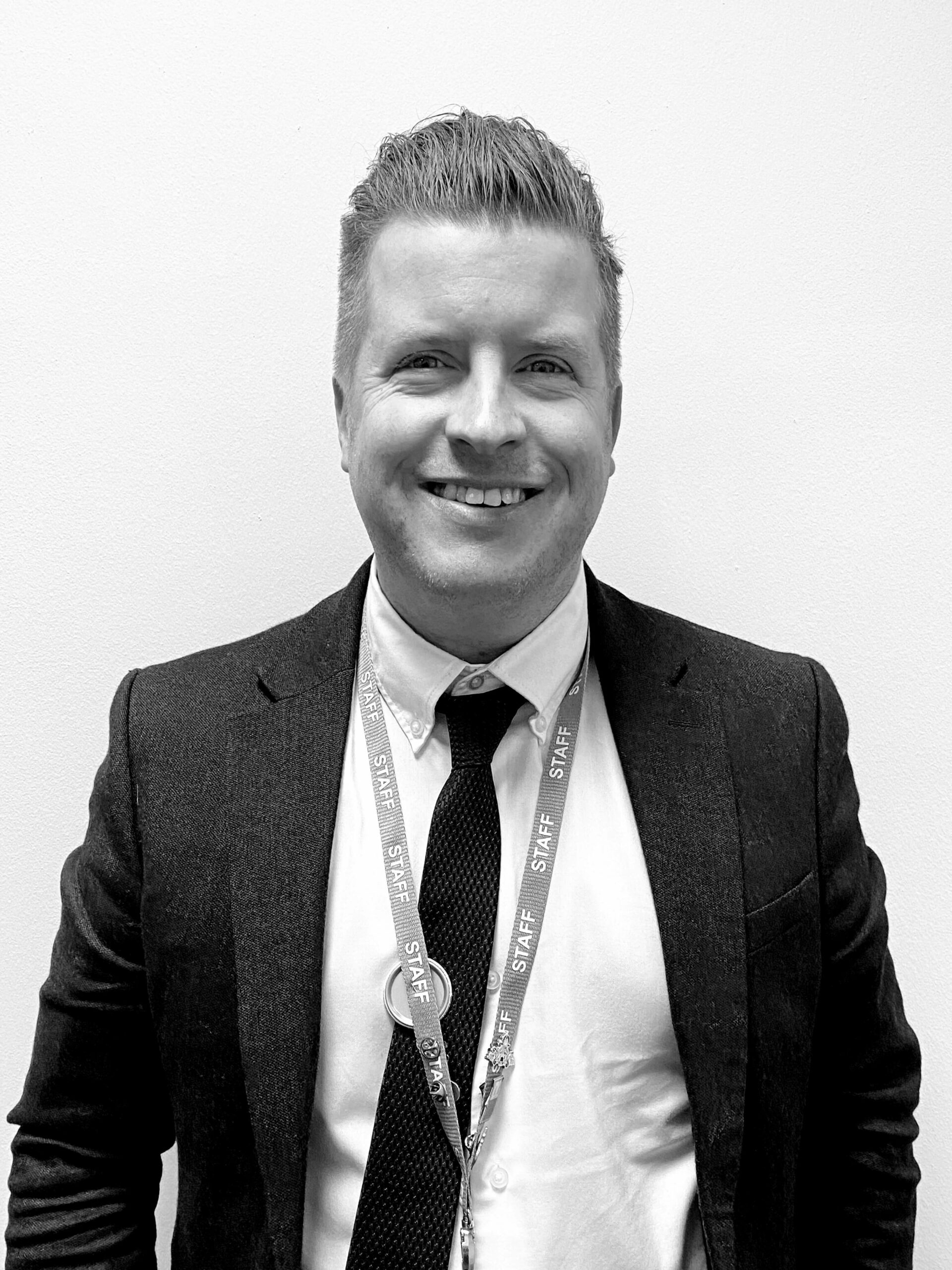 Tom Hughes~3 Profile shot of Assistant Principle: Quality, Performance and Standards