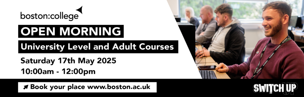University Level and Adult Courses Open Event Website Banner