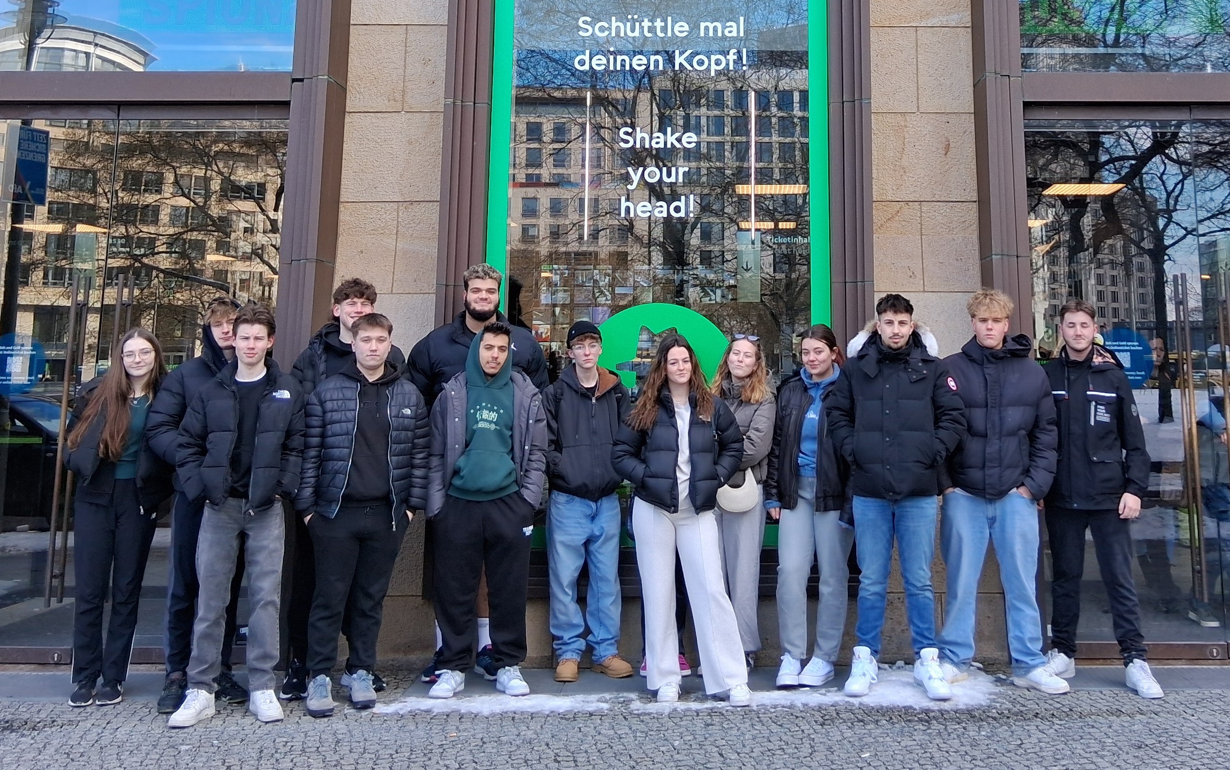 Boston College Turing Scheme 2025 - Group Photo of students in Berlin