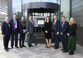 Jo Maher, with Guests at Official Boston College EMAT Centre Opening 20202