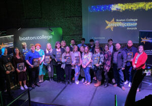 Image of award winners at the 2023 Apprenticeship Awards.